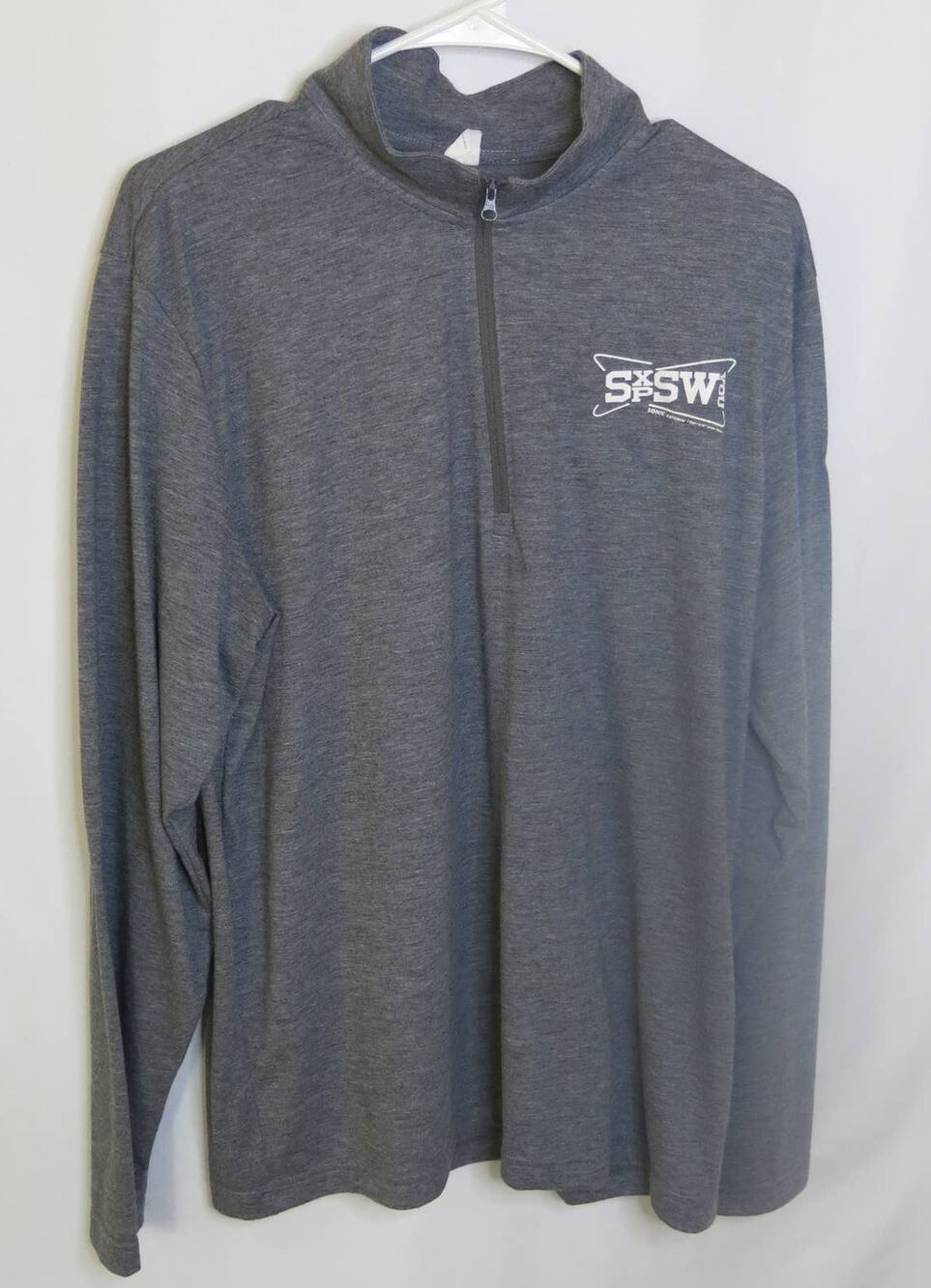 SONIC DRIVE IN National Convention Shirt Size L Long Sleeve 1/4 Zip Gray Casual